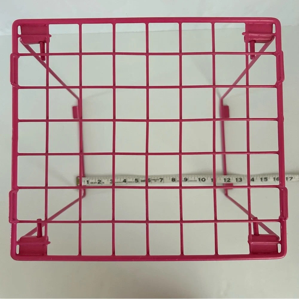 Collapsible Pink Metal Plastic Coated School Home Locker Shelves